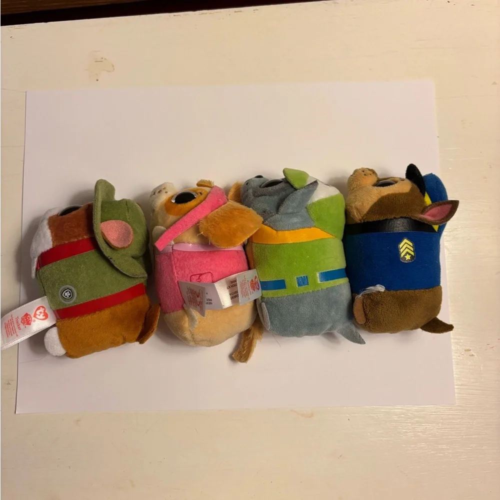 Paw Patrol Teeny Ty Plush Chase Tracker Skye & Rocky